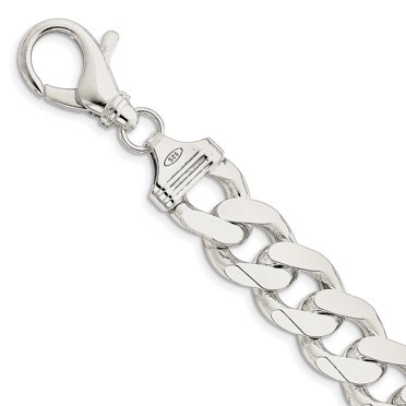 Bracelet Chaîne en Argent Sterling 925 16,25 Mm
