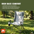 thumbnail image 4 of Chaise de camping Ozark Trail High Back, Vert, Adulte, 4 of 14