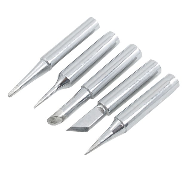 Unique Bargains P36 Soldering Station Conical Bevel 60W Solder Iron Tip 5pcs