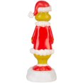 thumbnail image 4 of Lighted Blow Mold Decor-Grinch w/Santa Suit-14"-Dr. Seuss, 4 of 6
