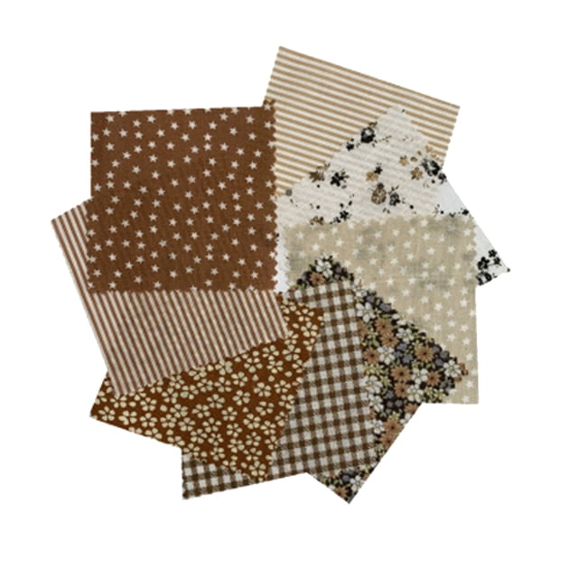 serony 8pcs Cotton Sewing Quilting Fabric Patchwork DIY Clothing Sewing Craft Stars Pattern Fabric 50x50cm
