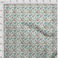 thumbnail image 4 of oneOone Silk Tabby Light Blue Fabric Florals Craft Projects Decor Fabric Printed By The Yard 42 Inch Wide, 4 of 4