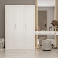thumbnail image 1 of OXYLIFE 70.9"H Wardrobe Armoires Closet Storage Cabinet White, 1 of 11