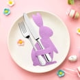 thumbnail image 4 of Birdeem Easter Bunny Cutlery Set 4 Easter Bunny Cutlery Set Happy Easter Decoration, 4 of 6