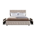 thumbnail image 2 of Mason Full Platform Storage Bed, Beige, 2 of 3