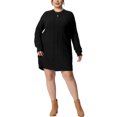 thumbnail image 2 of GRACE & GRANDEUR Robe Chandail Grande Taille pour Femmes à Manches Longues en Tricot, Chandail Court, Robes Chandail Armée 1X Noir, 2 of 7