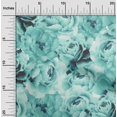 thumbnail image 2 of oneOone Polyester Spandex Dusty Teal Green Fabric Floral Craft Projects Decor Fabric Printed By The Yard 56 Inch Wide, 2 of 4
