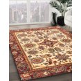 thumbnail image 2 of Ahgly Company Tapis Rectangulaire Abstrait Rouge Brique, 7 Pieds x 9 Pieds, 2 of 6