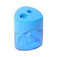 thumbnail image 2 of Dvkptbk Colored Pencil Sharpener, Double Holes Small Manual Pencil Sharpener with Lid for Kids, Classroom, Office, Home (Random Color), 2 of 9