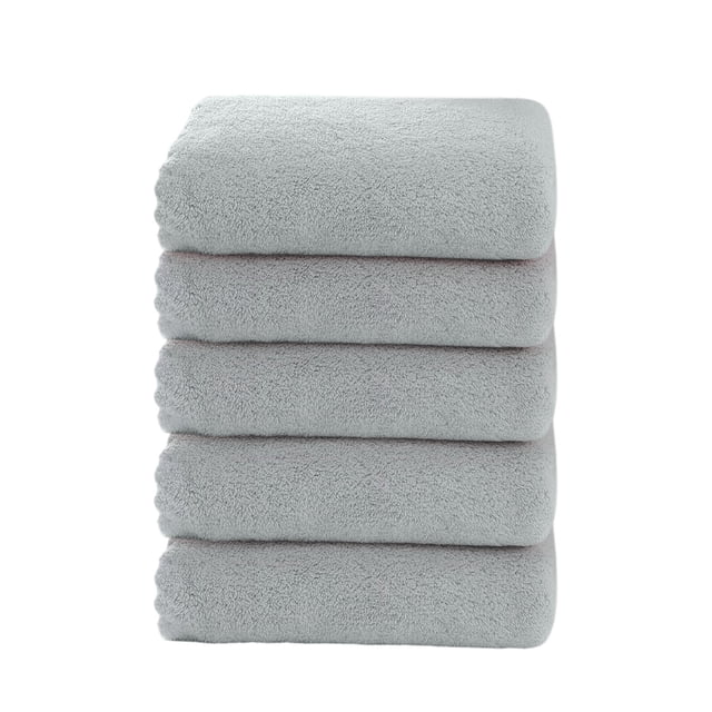 Kyusrd 5pc Velvet Towel Plain Face Towel Soft Absorbent Face Wash Ah Face Towel