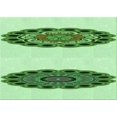 thumbnail image 1 of Ahgly Company Machine Washable Indoor Rectangle Transitional Green Area Rugs, 3' x 5', 1 of 7