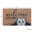 thumbnail image 2 of Coir Door Mat Cat Welcome To My Home 18 X 30, 2 of 3