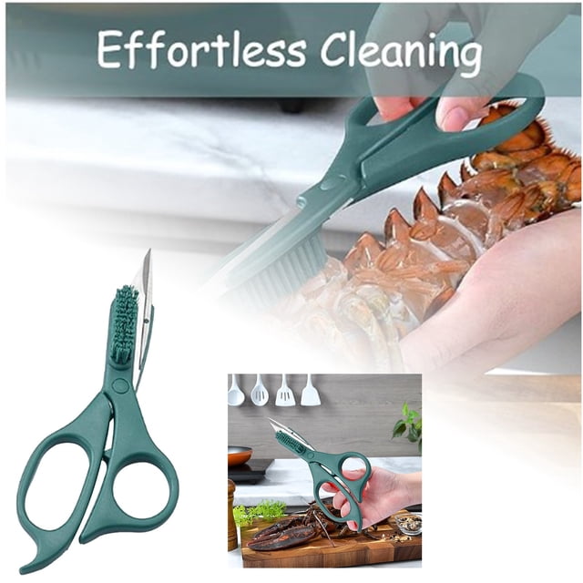 Multi - purpose Kitchen Scissors 2 - in - 1 for Seafood and More Durable and Ergonomic