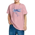 thumbnail image 4 of Économies d'Été! SROBPTY T-Shirts à Manches Courtes pour Tout-Petits, T-Shirt Imprimé pour Garçons Tout-Petits Mode Col Rond Imprimé Manches Courtes Rose, 7 Ans, 4 of 4