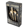 thumbnail image 1 of Thyme & Table 20-Piece Stainless Steel Gold Medallion Flatware Set, Luxe Collection, 1 of 3