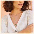 thumbnail image 2 of ORUYROP Collier Chic en Y pour Femmes, Collier Ras du Cou en Acier Inoxydable/plaqué Or/noir, Boîte Cadeau, 2 of 7