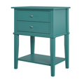 thumbnail image 1 of Ameriwood Home Franklin Table d'Appoint avec 2 Tiroirs en Émeraude, 1 of 8