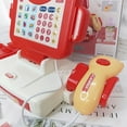 thumbnail image 4 of Jouet de Caisse Enregistreuse Simulé: Coffret de Jeu Caissier Jouet de Caisse de Supermarché avec Lumière, 4 of 10