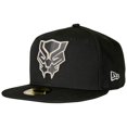 thumbnail image 1 of Black Panther Face Symbol Color Block New Era 59Fifty Fitted Hat-7 3/4 Fitted, 1 of 3