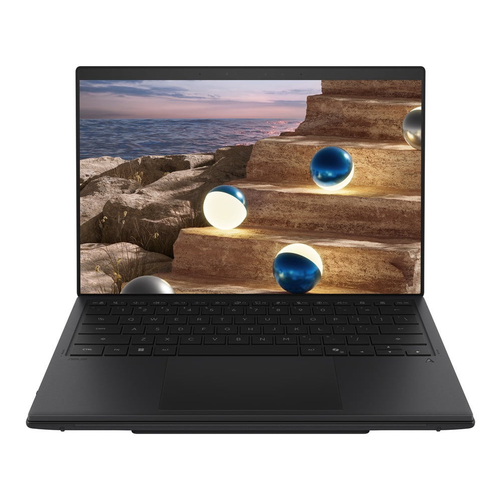 ASUS Zenbook DUO, Dual 14" 3K OLED Touchscreen Copilot+ Laptop, Intel Core Ultra 7 355 Processor, 32GB RAM, 1TB SSD, Wi-Fi 7, Windows 11 Home, Elephant Gray, UX8407AA-DS71T-CA