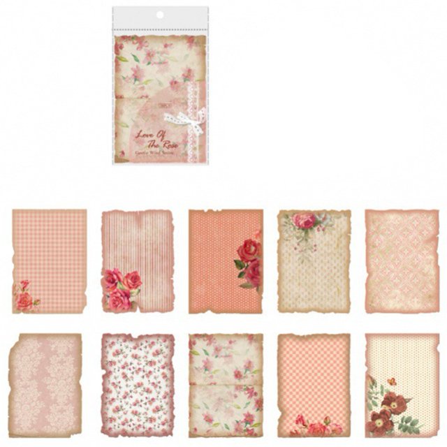 BUYISI Creative Decorative Paper Material Paper For Journals Scrapbooking Vintage A