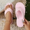 thumbnail image 2 of MIASHUI Womens Flip Flops Sandals Summer Comfortable Indoor Outdoor Beach Shoes,Pink,8, 2 of 9