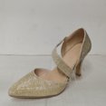 thumbnail image 4 of Womens Banquet Slim High Heel Side Space Professional Formal Sleeve Shoes, 4 of 9
