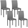 thumbnail image 1 of HOMCOM Ensemble de 4 Chaises de Salle à Manger, Chaises d'Appoint Rembourrées en Similicuir, 1 of 10
