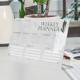 thumbnail image 2 of 1 Set Reusable Weekly Write Board Desk Dry Erase Board Dry Erase Board Clear White Board And Pen, 2 of 8