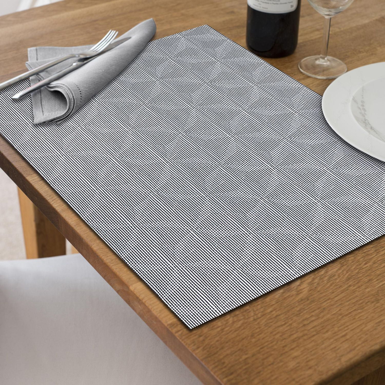 IH Casa Decor Vinyl Placemat Windmill Blue - Ensemble De 12