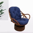 thumbnail image 4 of Coussin Pivotant à Bascule en Rotin Osier Massif pour Extérieur/intérieur, Bleu, 4 of 8