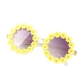 thumbnail image 1 of Lunettes de Soleil Rondes à Fleurs pour Enfants - Matériau PC, Protection UV 400, Design Mignon, Durables et Résistantes à la Chaleur, pour Bébés Filles/garçons (Plage/été en Plein Air), 1 of 1