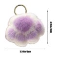 thumbnail image 4 of Yhmxh Colorful Plush Keychain-Cute Stuff Pendant Paw Pad Keyring Keychain Gift for Handbag,Purse,Backpack,Car Keys, 4 of 7