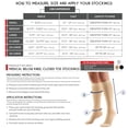 thumbnail image 2 of Truform Bas Mi-Mollet, Bout Fermé: 30 - 40 mmHg, Beige, Grand, 2 of 7