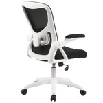 Ergonomic Desk Chair with Adjustable Height Lumbar Support and Tilt Tension Backrest, Home Office Mesh Computer Chair Executive Swivel Task Chair