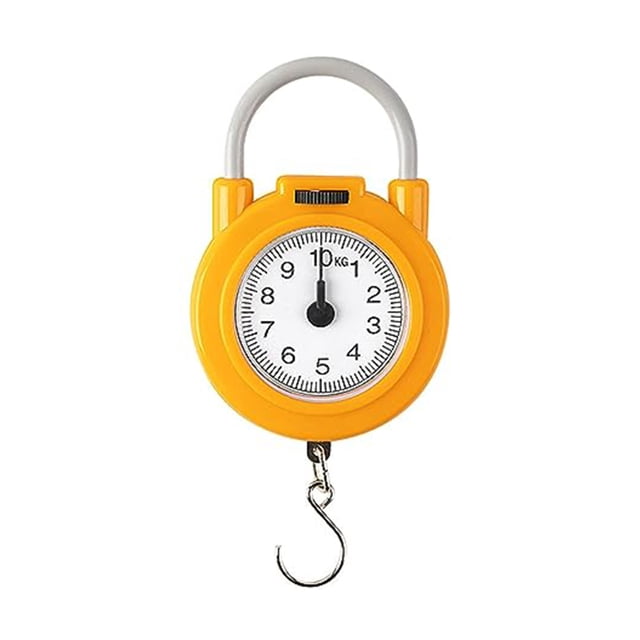 PRETXORVE 10kg Portable Mechanical Hanging/Fish/Crate/Kitchen Hook Multipurpose Household-Yellow