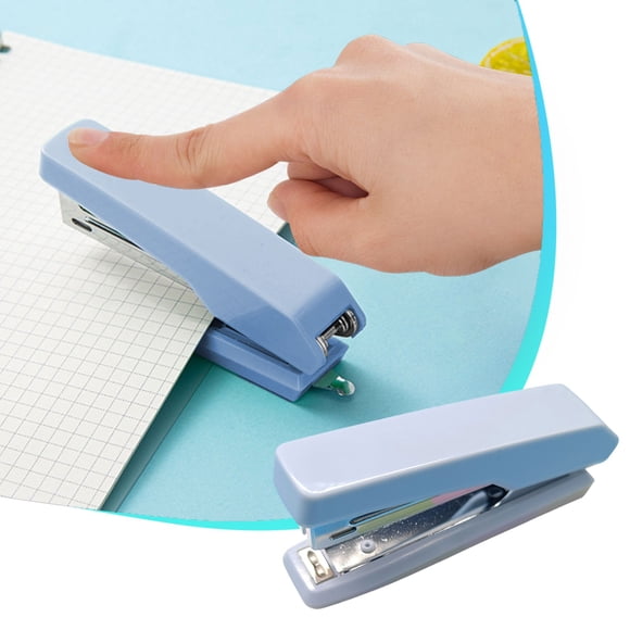 Vrorvz Efficient Stapler for Student Office Compact Design Holds 50 Nails Convenient Button Saves Effort Lightweight Portable Suit for Binding Papers Packaging