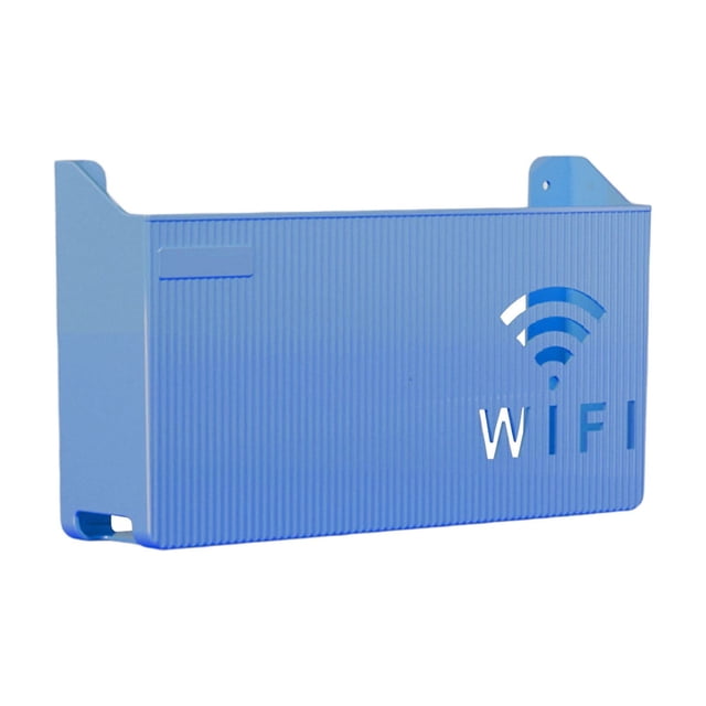 fheaev Wall Storage Box Router Rack Punch-free Storage Box Wall Suitable For Home Router Storage