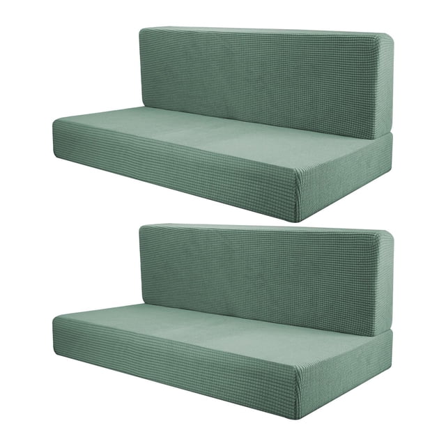 Funtasica 2Pcs RV Seat Covers 2Pcs Cushion Covers, Soft Bench Covers RV Stretch Sofa Seat Slipcovers
