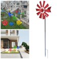 thumbnail image 4 of 28in Wind Sculpture Metal Windmill Wind for Backyard Outdoor Decor Red, 4 of 7