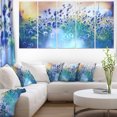 thumbnail image 1 of Blue Summer Flowers on Meadow - Floral Canvas Art Print, 1 of 3