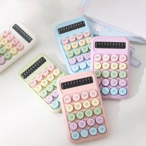 TTJ Calculatrice de base Calculatrices standard de base Mini Calculatrice numérique de bureau avec 8-Digit LCD Display- Calculatrice Taille de poche pour la maison