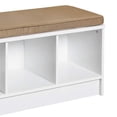thumbnail image 3 of ClosetMaid Banc de Rangement à 3 Cubes avec Coussin de Siège, Blanc/tan, 3 of 11