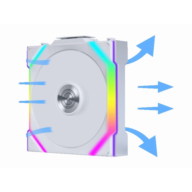 Lian-Li Fan 12SL1W1W UNI FAN SL 120 Wireless RGB 120mm Fan White Retail