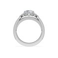 thumbnail image 2 of 0.60 Carat Excellent Princess Cut Natural Diamond Unique Halo Ring for Engagement Solid 14K White Gold Size 8.5, 2 of 8