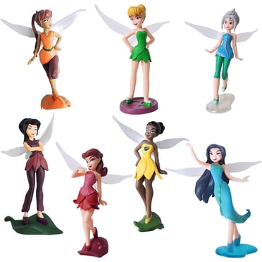 Tinkerbell Décorations de Fête Mini Figurines Fées Fées pour Accessoires de Jardin Féerique Décoration de Gâteau Tinkerbell Figurines Miniatures Déco Poupée Cadeaux d'Anniversaire pour Filles
