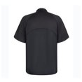 thumbnail image 2 of TOPTIE Short Sleeve Chef Coat Jacket Black Mesh Zipper Chef Uniform, 2 of 8