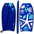 thumbnail image 1 of Goplus 33'' Lightweight Super Bodyboard Surfing W/Leash EPS Core Boarding IXPE Starfish, 1 of 9