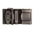 thumbnail image 4 of Esquirla Ratchet Belt Buckle Rectangle Automatic Slide Buckle for Belt Strap 34-36mm Gray, 4 of 7