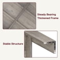 thumbnail image 4 of Dining Table for 4-6, 63" Wood Farmhouse Rectangular Thickened Dinner Dining Room & Kitchen Table for 4 for Apartment, Small Space, Rustic Gray, 4 of 8